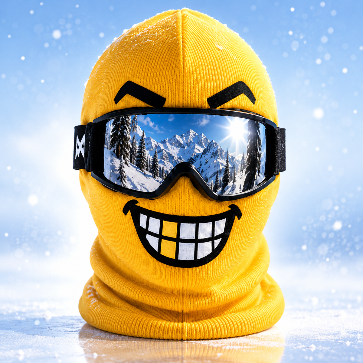 Blockhead Ski Mask - Funny Face Balaclava