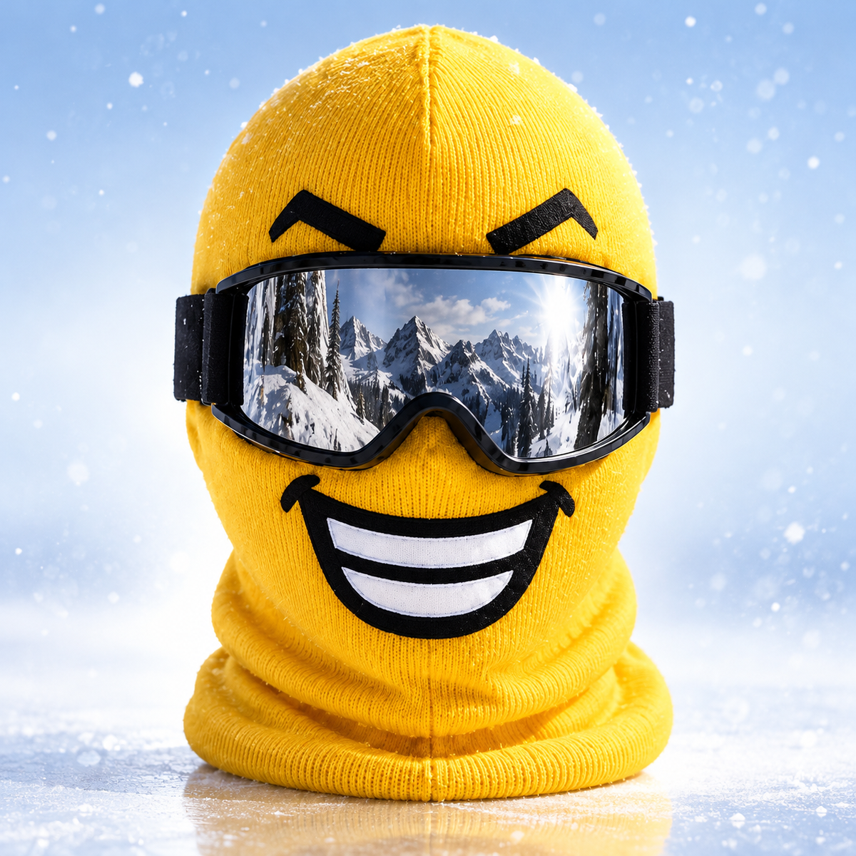 Blockhead Ski Mask - Funny Face Balaclava