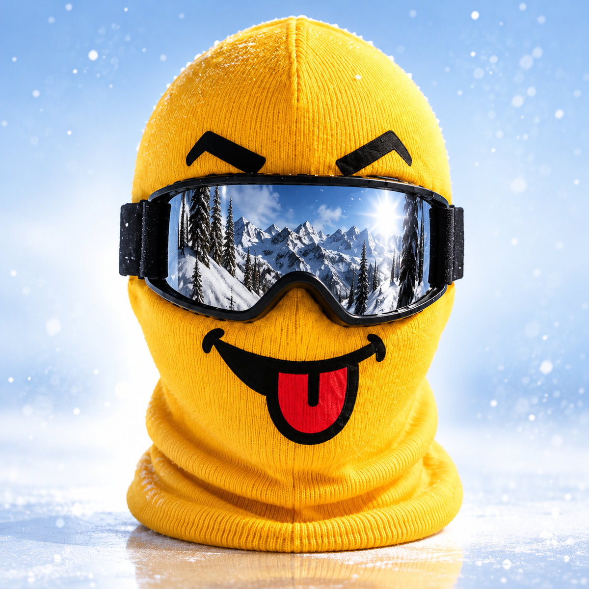 Blockhead Ski Mask - Funny Face Balaclava