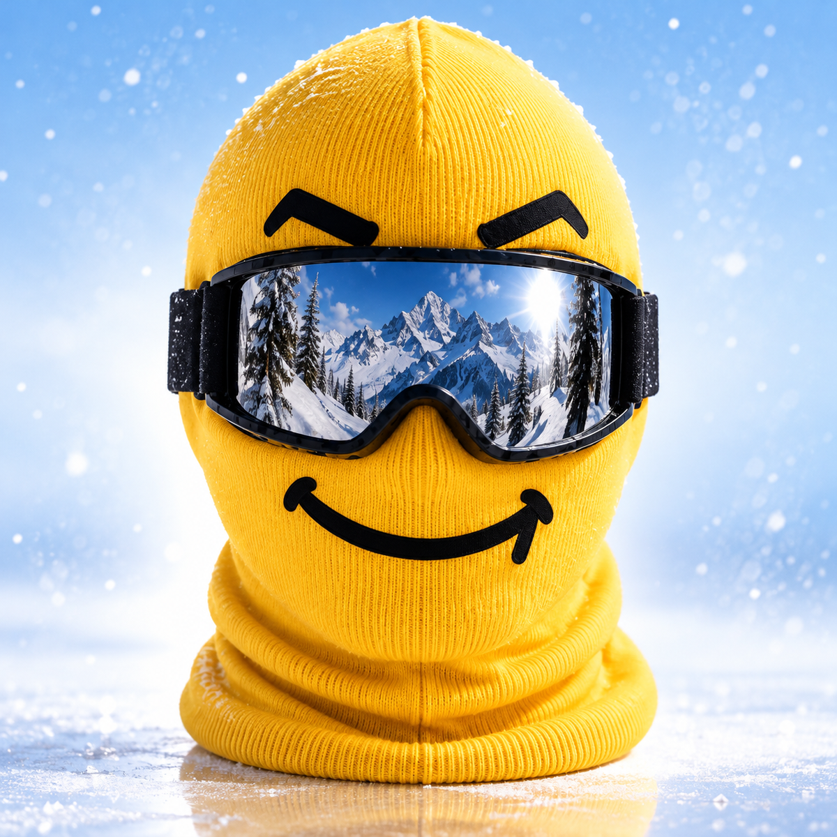 Blockhead Ski Mask - Funny Face Balaclava